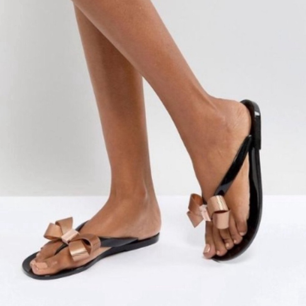 Ted Baker Black Strappy Sandals